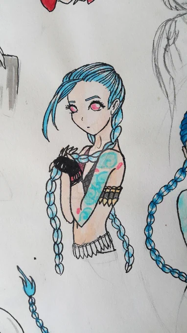 QRT with your improvement2015 vs 2022Yeah I found the Jinx one on my DeviantArt orz  