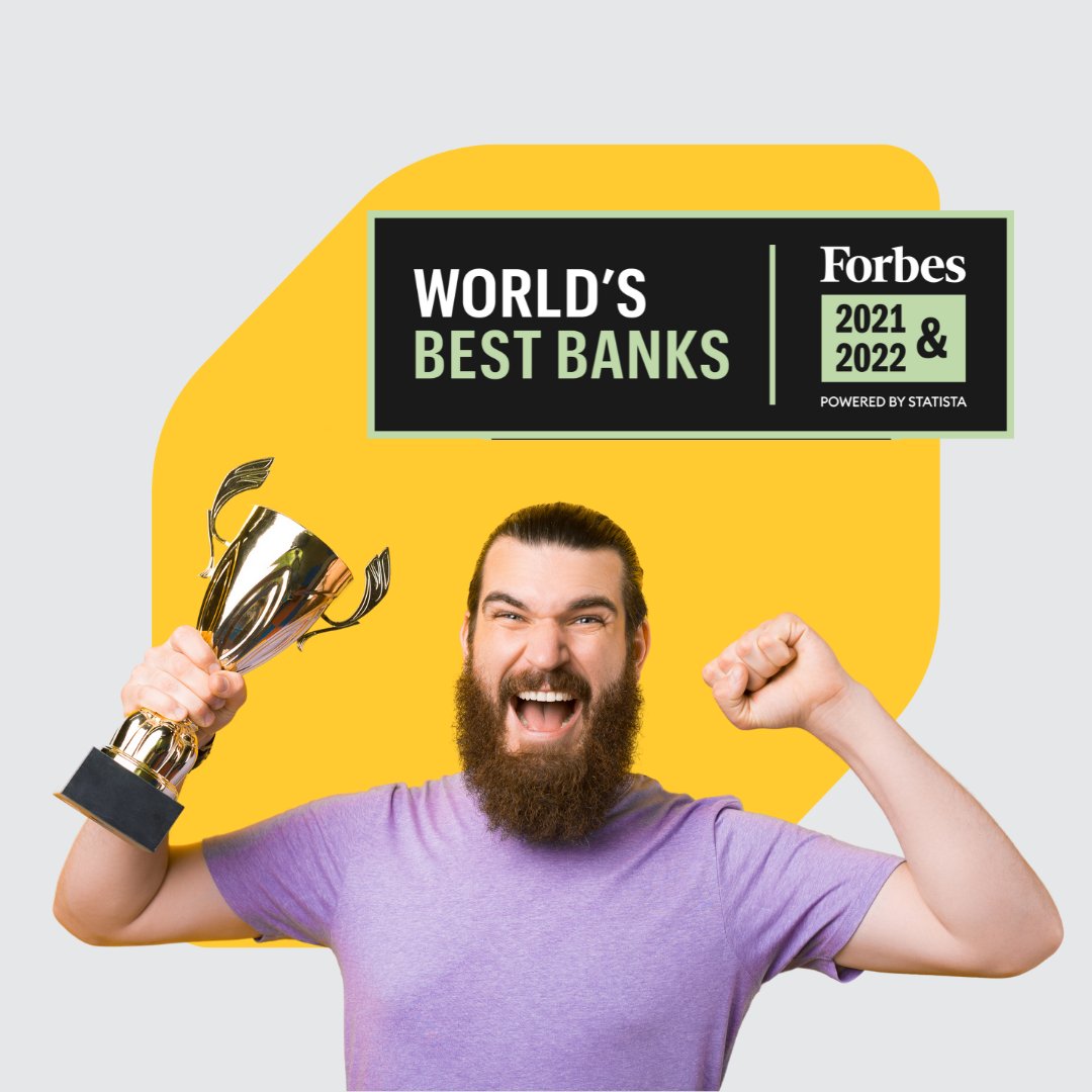 EQBank's tweet image. Guess who's back? Back again (as a top bank on Forbes' World's Best Banks). 🏅 

Shout out to our awesome customers for voting EQ Bank to the top of the list for the second year in a row!