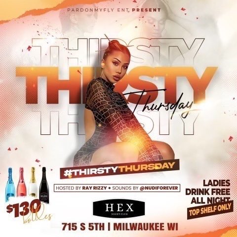 Top_Shelf_Mgt1's tweet photo. Ladies drink FREE TOPSHELF LIQUOR ALL NIGHT AT HEX (Old Jynx) Each and every Thursday https://t.co/iyU3PeQD0u
