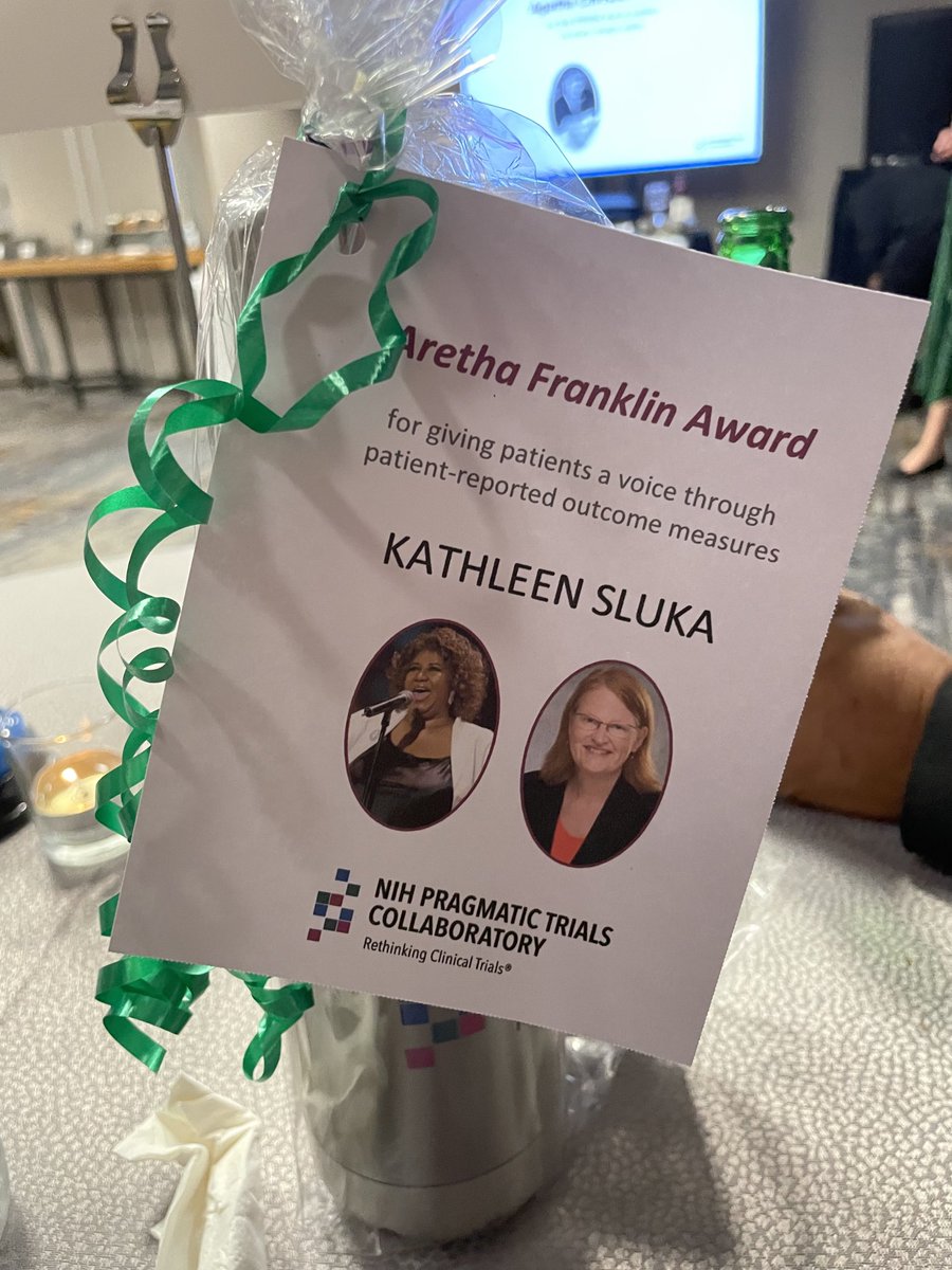 Kathleen Sluka (@ksluka0101) on Twitter photo We won the Aretha Franklin Award from <a href="/Collaboratory1/">NIH Pragmatic Trials Collaboratory</a> for our FMTIPS project. <a href="/LeslieCrofford/">Leslie Crofford</a> <a href="/UIowa_PAIN/">Pain Interest Group</a> <a href="/DanaDailey10/">Dana Dailey</a> @DixieEck <a href="/BaymanEmine/">Emine Özgür Bayman</a> <a href="/RuthChimenti/">Ruth Chimenti</a> <a href="/UIowaPTRS/">UIowa PTRS</a> <a href="/Iowa_Biostat/">University of Iowa Department of Biostatistics</a> We won the Aretha Franklin Award from <a href="/Collaboratory1/">NIH Pragmatic Trials Collaboratory</a> for our FMTIPS project. <a href="/LeslieCrofford/">Leslie Crofford</a> <a href="/UIowa_PAIN/">Pain Interest Group</a> <a href="/DanaDailey10/">Dana Dailey</a> @DixieEck <a href="/BaymanEmine/">Emine Özgür Bayman</a> <a href="/RuthChimenti/">Ruth Chimenti</a> <a href="/UIowaPTRS/">UIowa PTRS</a> <a href="/Iowa_Biostat/">University of Iowa Department of Biostatistics</a>