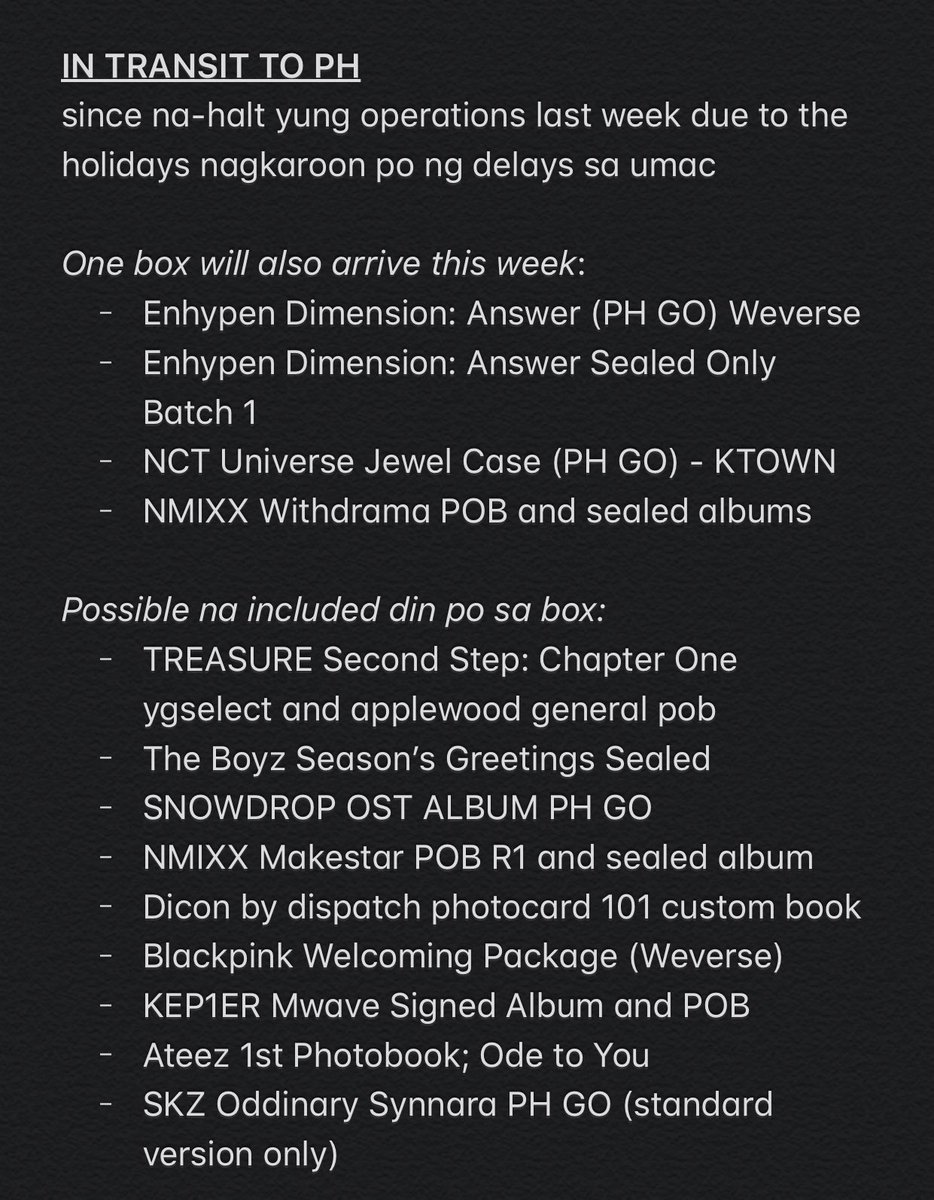 NewiCartPH's tweet photo. #NewiPH_Updates | Mass Update
📦 As of April 21, 2022 📦
> waiting lang din po to arrive mga box sa ph add, will send shipping notice naman po once nag-arrive na po~
1/3 https://t.co/aScUErvR7k