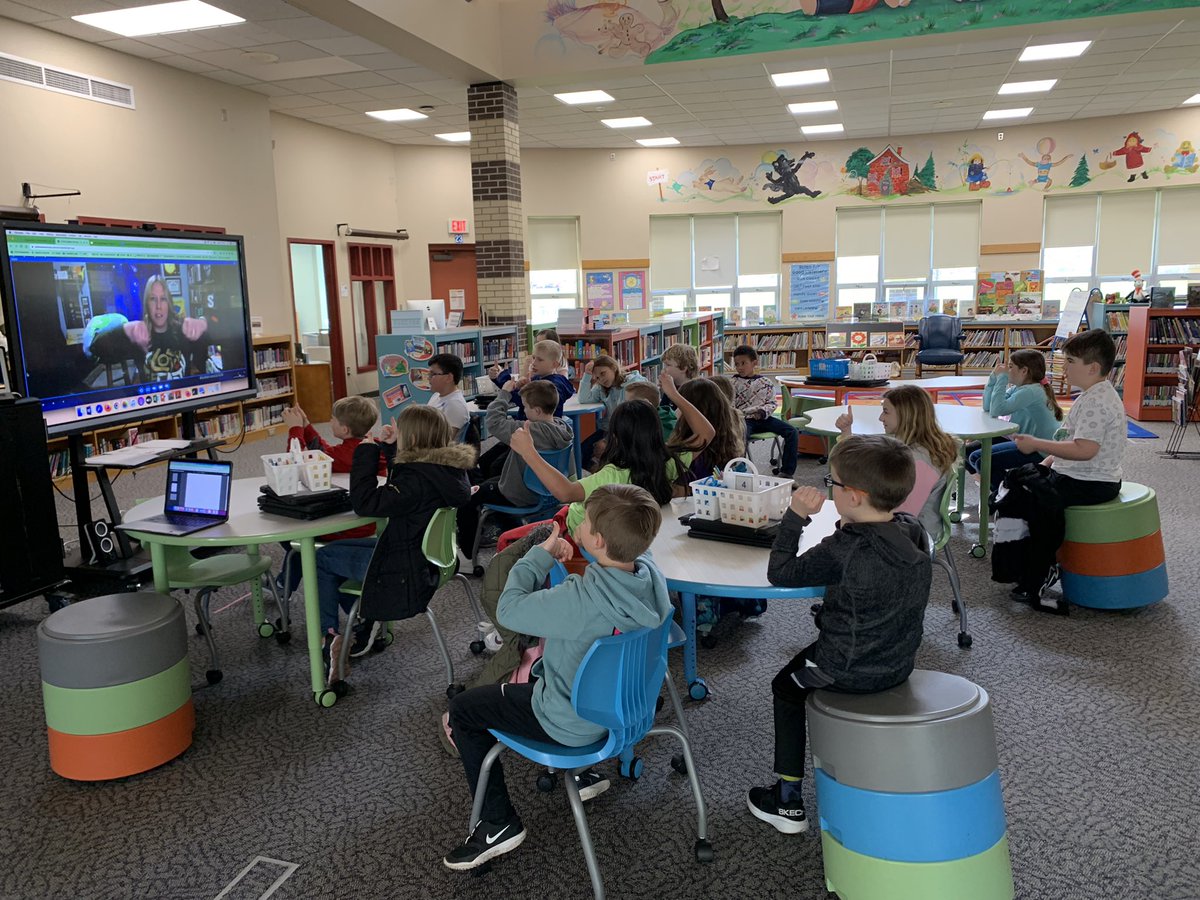 BigTreeReads's tweet image. Great virtual author visit today with @stacymcanulty Third Graders loved it and had so many questions about the earth!