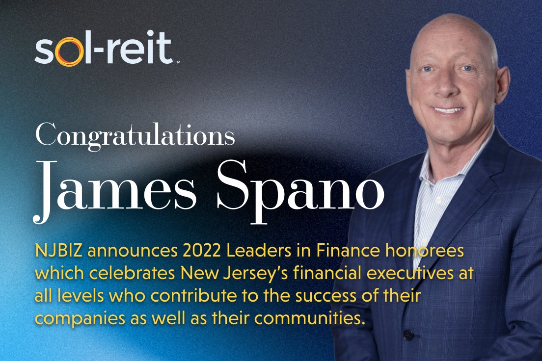solreit's tweet photo. Congratulations to James Spano and his firms on their success with finance leadership. Their dedication and passion has helped them create successful businesses and make a positive impact on the world. 

https://t.co/cKKPi6bTyE https://t.co/lY8IdXp44O
