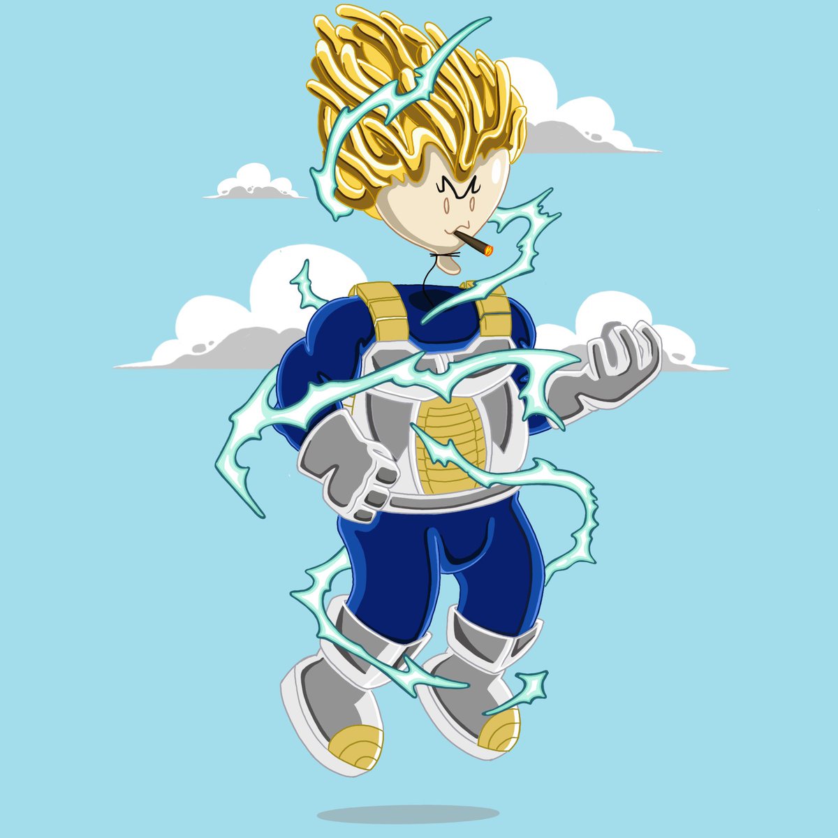 First #balloonheadz custom has been done and transferred!! Thank you soooo much <a href="/majin_woods/">noname</a> for the awesome support!! 🎈❤️🎈 #nft #custom #dragonballz #ipadpro #procreate