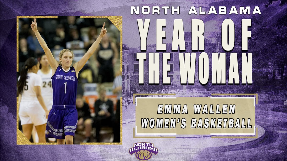Emma Wallen's 1,640 career points ranks 2nd all-time in the history of the program. She also holds school records with 327 made three-points &amp; 981 three-point attempts. Her 118 games played during her 4 year tenure is also tied for a program record. #RoarLions #YearoftheUNAWoman