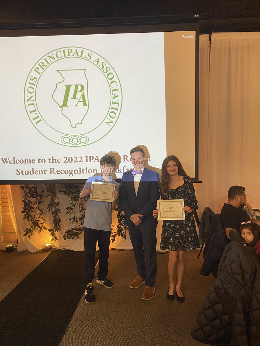 Awesome morning as we honor Student Leaders at the <a href="/IPALake/">IPA Lake</a> Student Recognition Breakfast! Congrats to Jakob &amp; Sydney for being selected by 8th grade staff as exemplary models of DPM Core Values &amp; service! #findingjoy67 #allin67