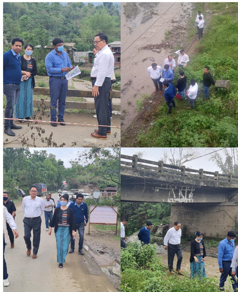 I have Visited the Motbung bridge with DC &amp; Staffs along with NHIDCL &amp; ensured that the bridge will be repaired immediately in all possible ways. The crack in the bridge can pause the transport system plying on the National Highway if not repaired at the earliest.