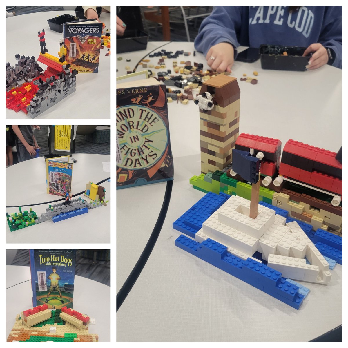 VMSRunway's tweet photo. Art 2 classes competed in the Lego Master challenge &amp; created amazing book scenes!! @VossMiddle @BoerneFineArts @PrincipalBeto https://t.co/7xZZLIXqeS