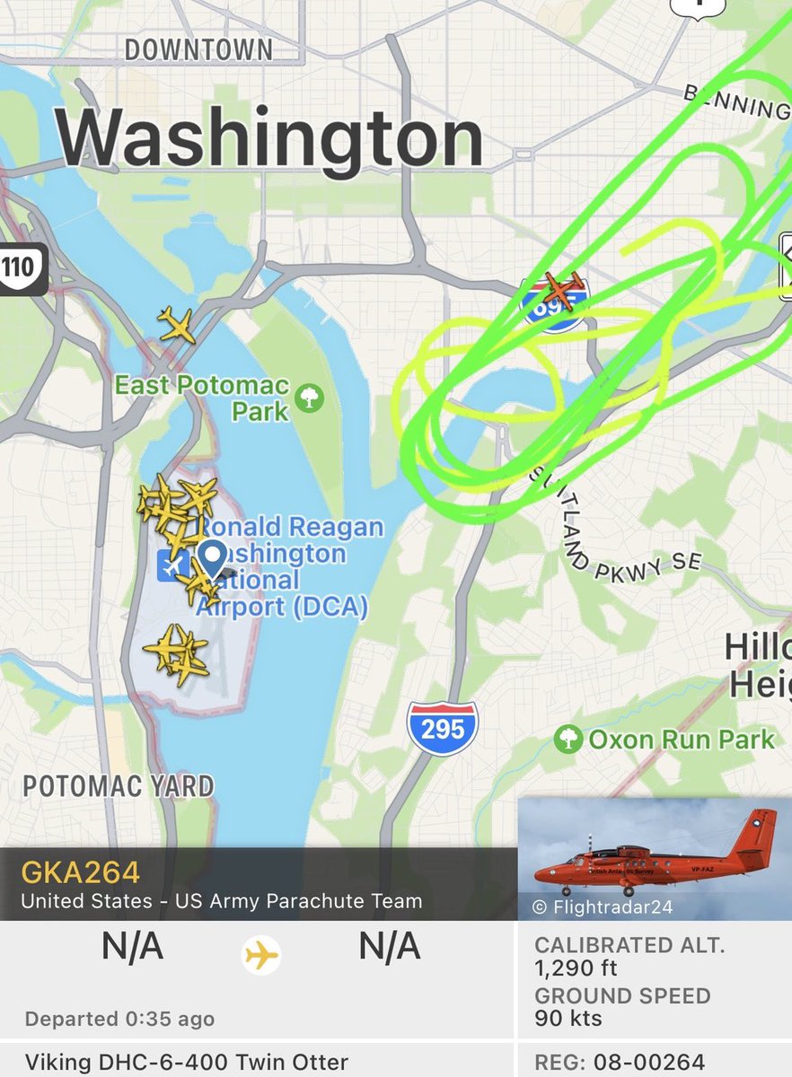 WindyCityWxMan's tweet image. Filed under you can’t make this shit up

US Capitol was evacuated due to a perceived threat from an aircraft

This is the threatening aircraft. Complete with paratroopers ready to jump out and “attack” the infield at the Washington Nationals game

#FailureToCommunicate