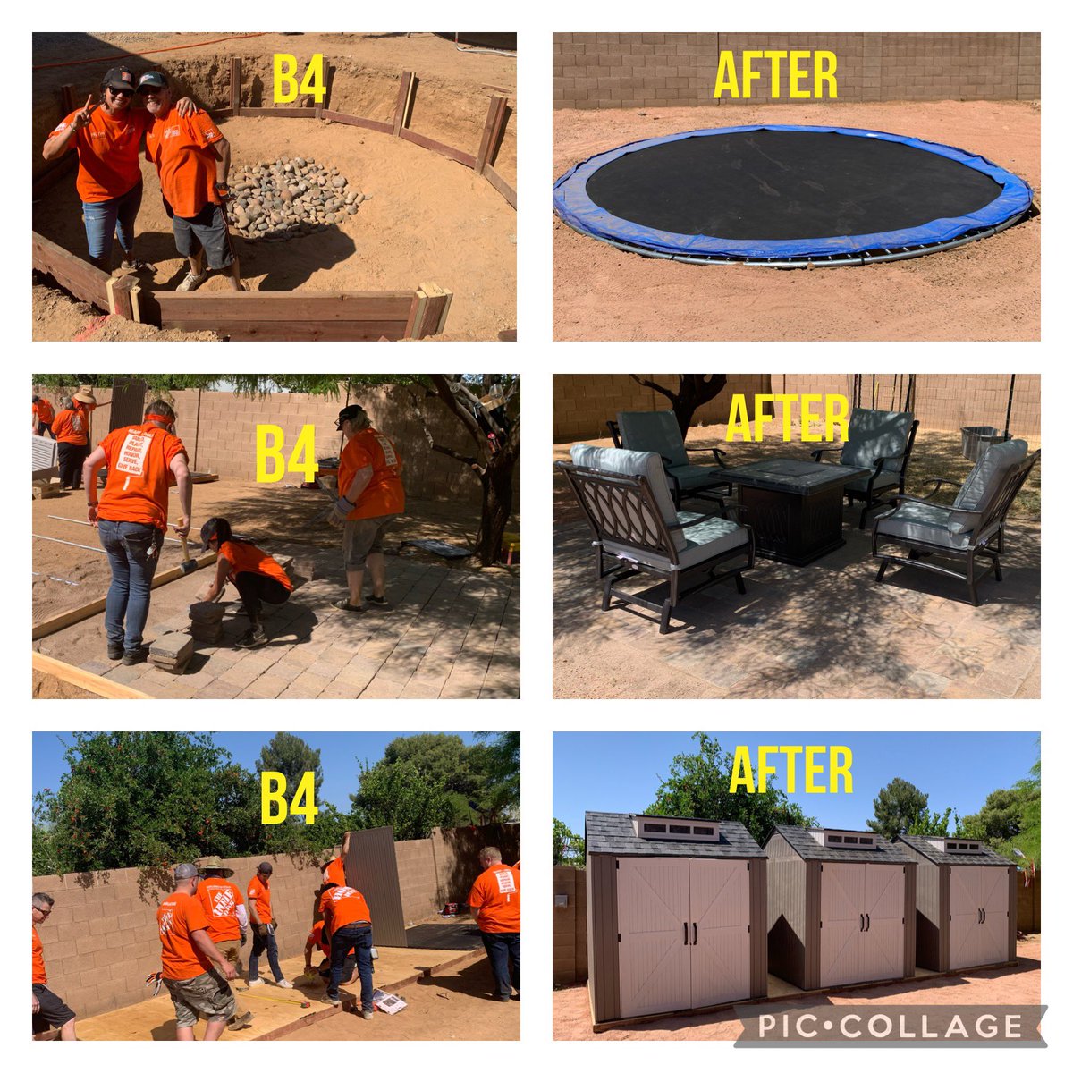 D130 & D66 came together delivering a beautiful backyard renewal for a foster family of 12. The happiness these kids showed was priceless. Thanks to all that volunteered and community captains Crystal and George @TeamDepot_Ryan @BlankenshipSB @DJJKsanchez @CrystalP6948 @GPsharkz