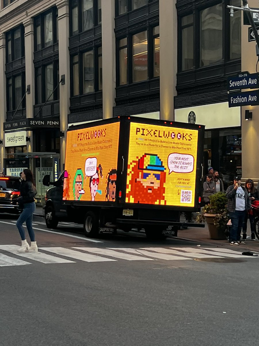 Spotted: Outside Madison Square Garden before a Phish concert. CryptoPunks walked so PixelWooks could run