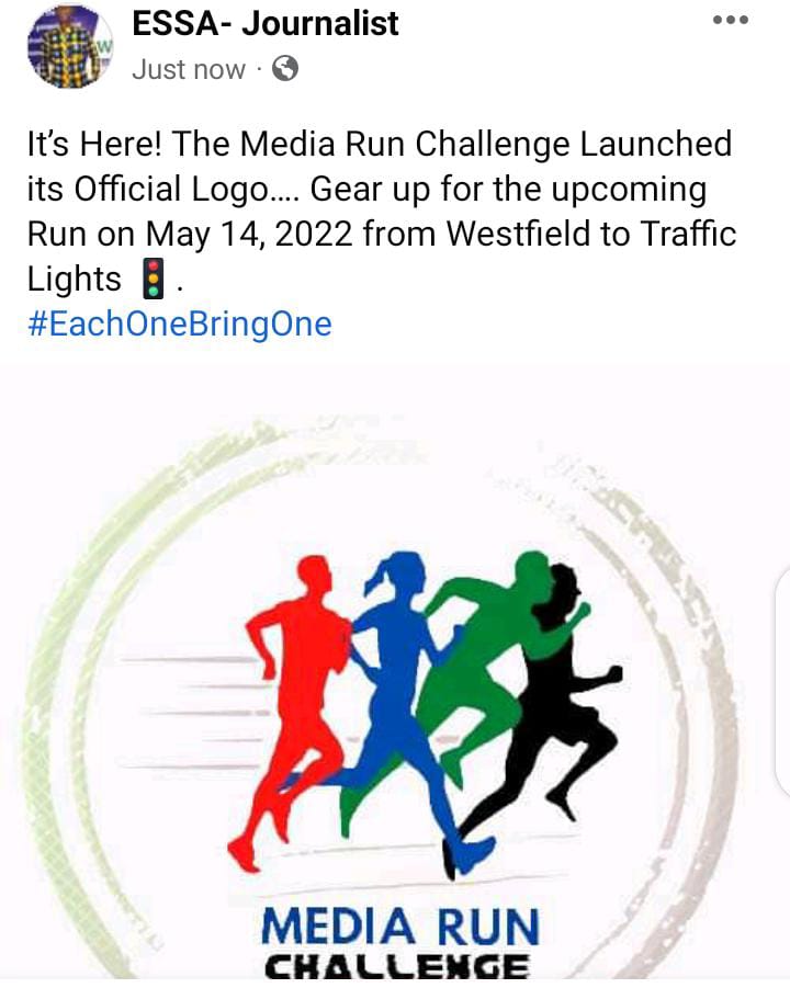 correa1217's tweet photo. #MEDIARUNCHALLENGE
Here we go it is official... The #Mediarunchallenge logo and May 14th is another day to challenge. Each one bring one. Each one challenge one. Health is wealth. Come burn some calories. @modoubah @SannehSeedou @MariamaBojang14 are you ready? I am ready. https://t.co/0khdIlrCAr
