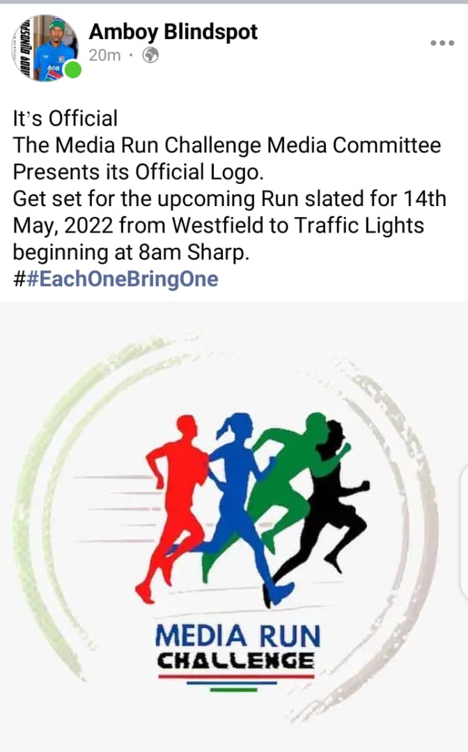 correa1217's tweet photo. #MEDIARUNCHALLENGE
Here we go it is official... The #Mediarunchallenge logo and May 14th is another day to challenge. Each one bring one. Each one challenge one. Health is wealth. Come burn some calories. @modoubah @SannehSeedou @MariamaBojang14 are you ready? I am ready. https://t.co/0khdIlrCAr