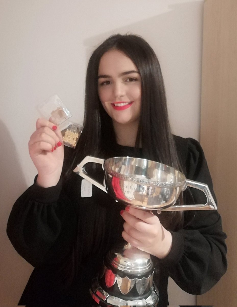 So proud of Lauren winning the  Danny Casey Cup and Bursary in Opera. She is only 16yrs old and that performance of Marble Hall was fantastic. Thanks Rionach. She also won 3rd in Musical Theatre. So delighted for her! Go Lauren 🏆🎶<a href="/derryfeis/">Derry Féis</a> <a href="/StCeciliasMusic/">St Cecilia's Music</a> <a href="/rionachmcg/">RMcG</a>