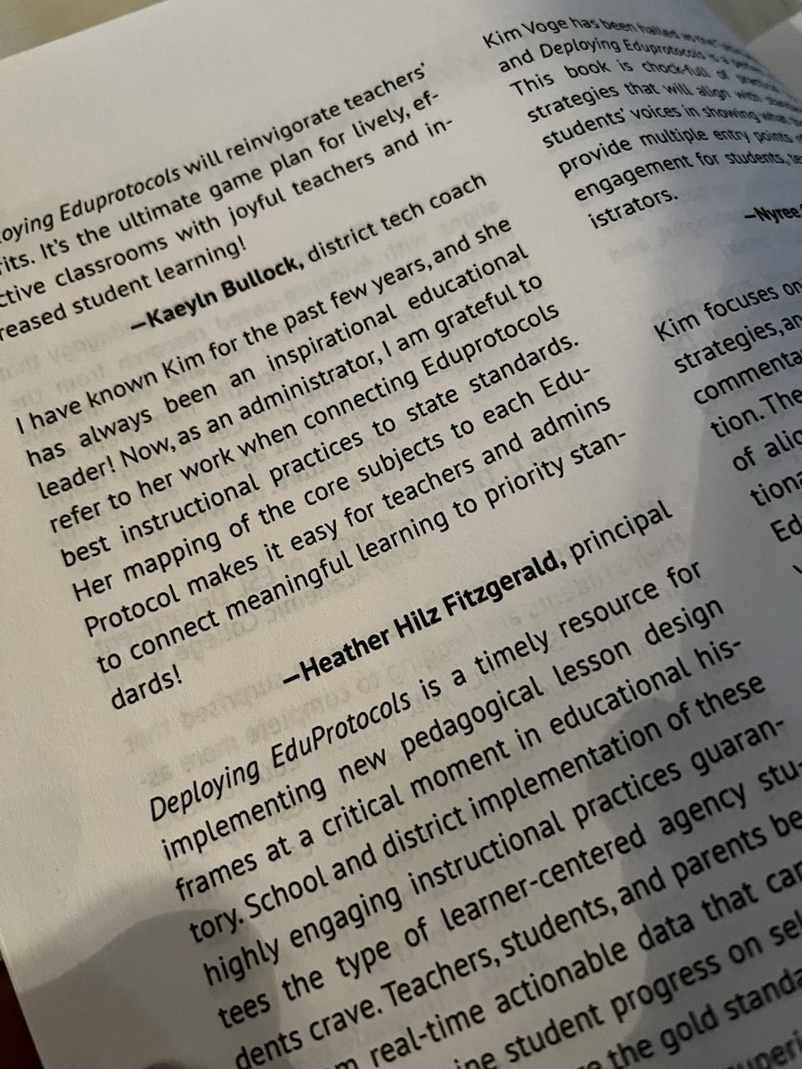 hilz2teach's tweet image. So grateful for this awesome Educational Treat! Thank you @KVoge71 for another fabulous @eduprotocols edition to the collection! Plus, even was able to give Kim props on the work she has done with the protocols. Can’t wait to dive in! #deployingeduprotocols