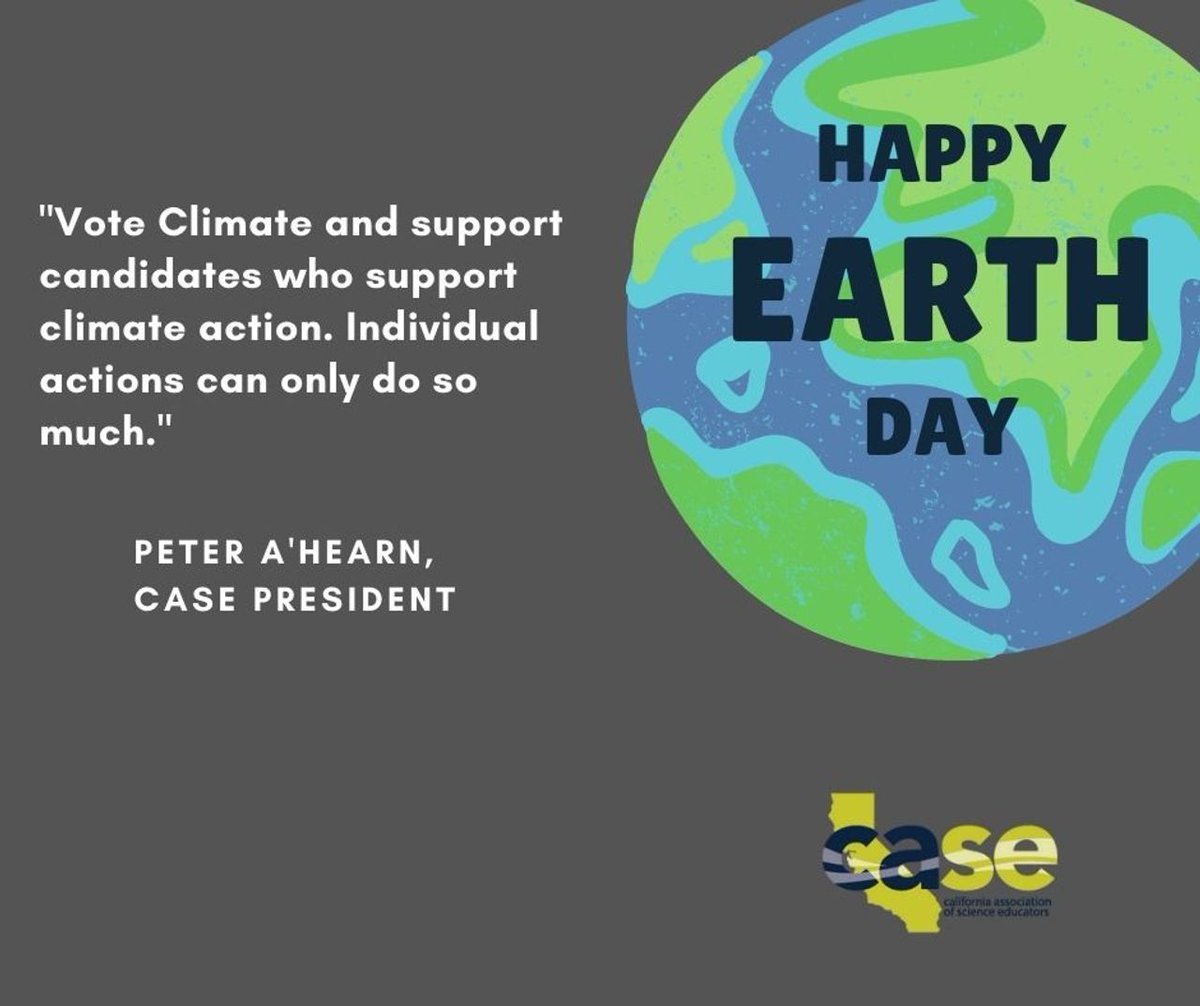 cascience's tweet photo. Your voice matters. If you want environmental policy change in the country, your state or even your local community, the best step you can take is to vote for it.
#cascienceearthday #earthday2022 #investinourplanet https://t.co/XTfnH44Kje