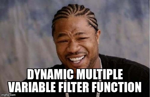 overflow_meme's tweet image. Dynamic Multiple Variable Filter Function stackoverflow.com/questions/7194… #filter #spread #ecmascript6 #arrays #javascript