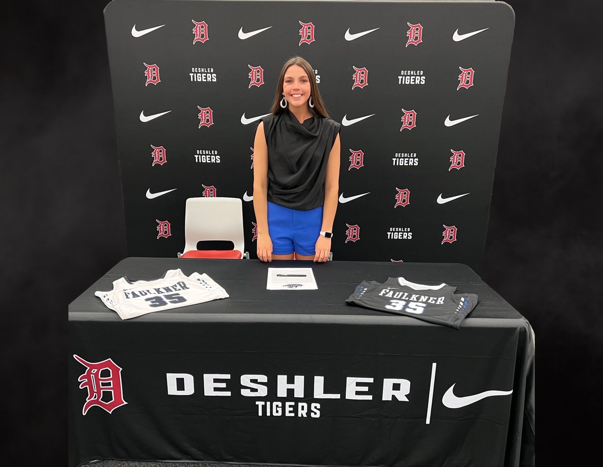 Congratulations to Al Southern Starz Veal 2022 Mary Alice Murner (Mert) of 4A state champion Deshler HS on signing her dual NLI’s today with Faulkner university. Mert will be a dual athlete in Basketball &amp; Cross Country. Mert  becomes Faulkner’s 1st ever Cross Country signee.