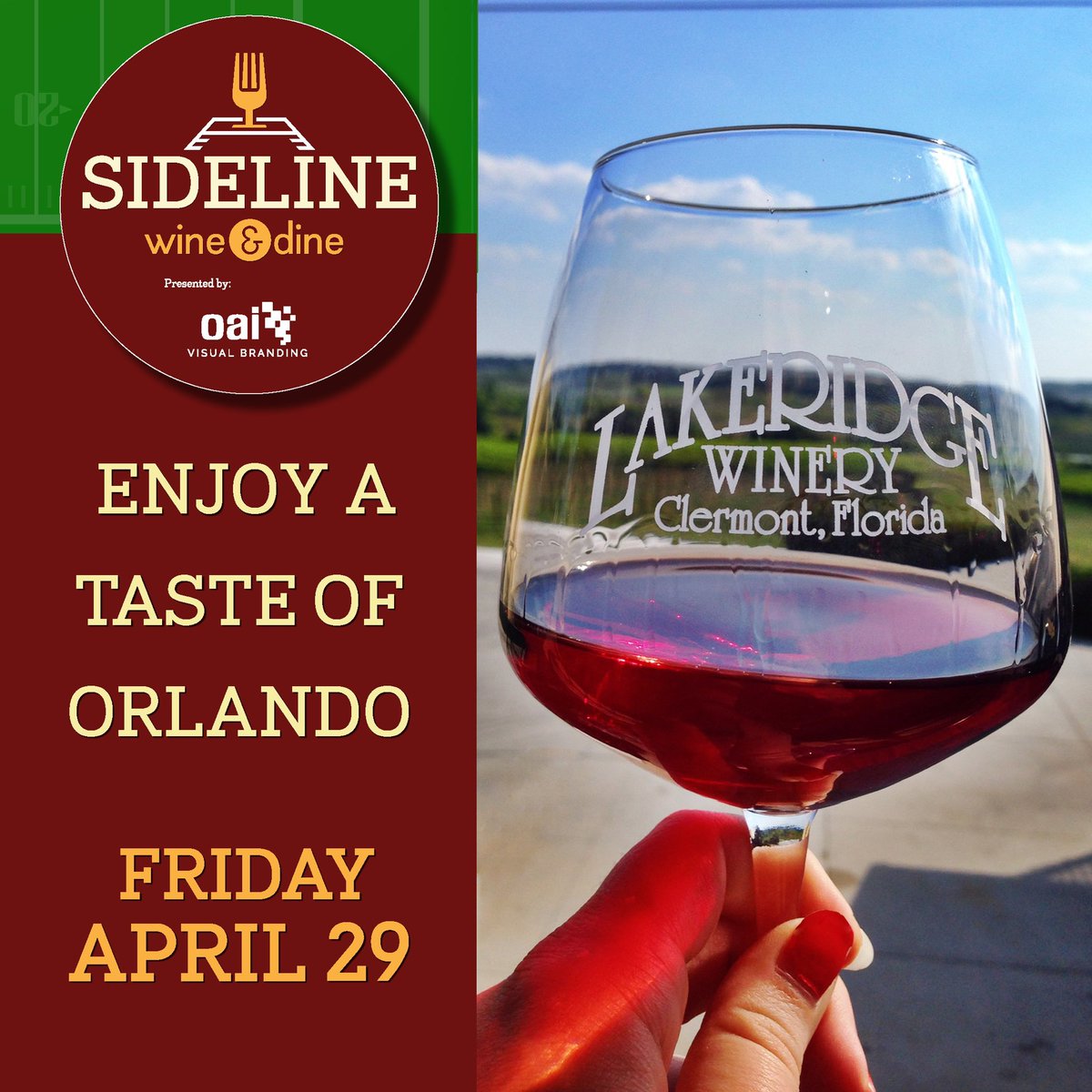 FCSports's tweet photo. Happy Wine Wednesday!

Join us next week at #SidelineWine and wine down with @lakeridgewinery to start the weekend!

🎟: https://t.co/6tCkW4kCNN https://t.co/1b7PiZsBlk