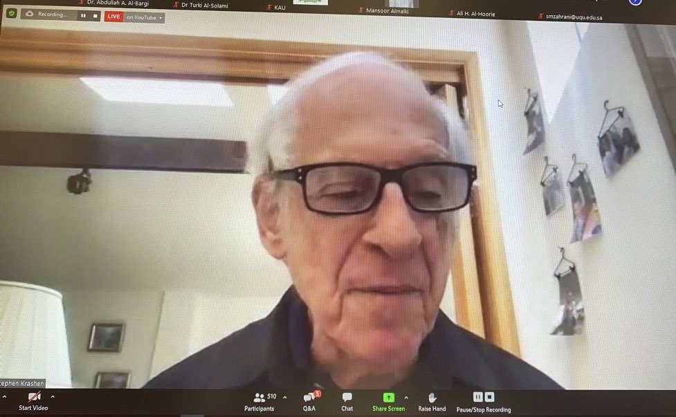 Thank you very much <a href="/skrashen/">Stephen Krashen</a> for your inspiring talk on the power of self-selected fiction in language learning. Highly appreciated, as always.