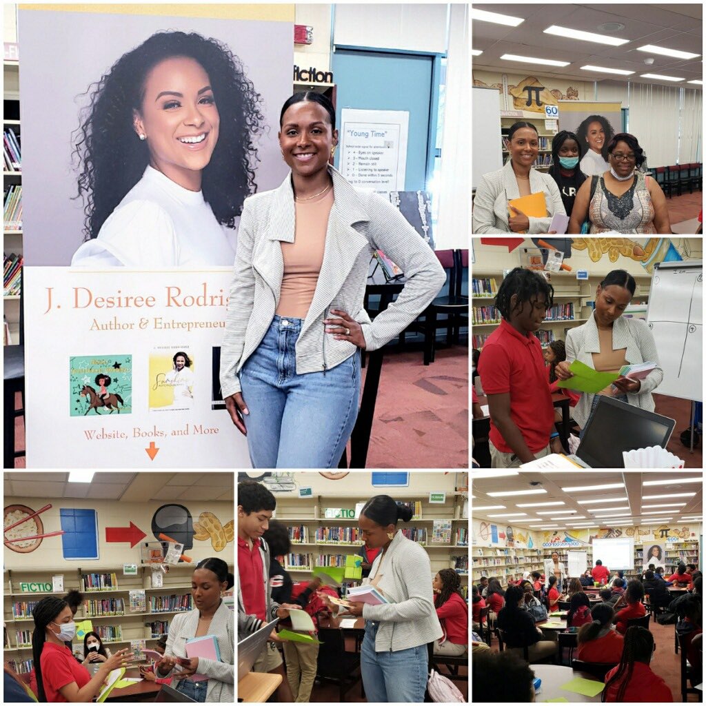 YoungMiddleHCPS's tweet photo. Thank you to author and entrepreneur J.Desiree Rodriguez for your presentation today! #poetswithpurpose #poetrymonth @HillsboroughSch @hubofschool @HCPSTitle1 https://t.co/WA1h6tdV4U