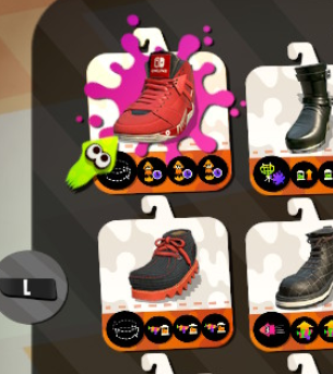 Sonic_Nintendo's tweet photo. Just made these 2 shoes without chunks. I am extremely lucky.

#Splatoon2 #PureGear #WhatAreThose https://t.co/e3EAI685yG