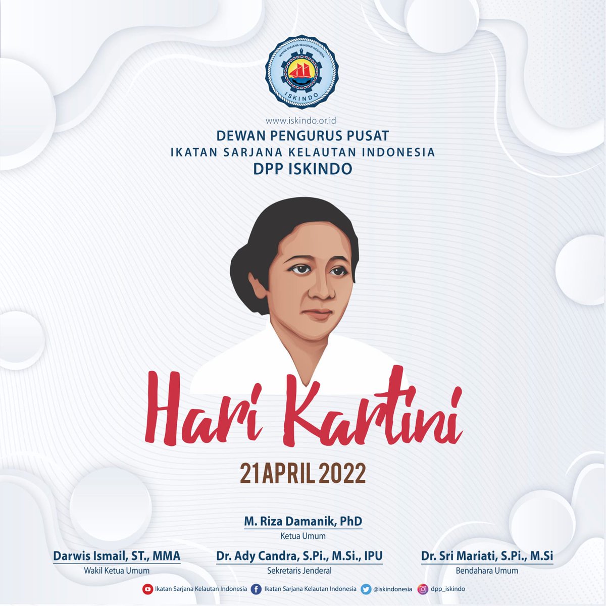 Selamat Hari Kartini.
Berkatnya lah kita mendapatkan kesetaraan gender yang tidak mendiskriminasikan kita para Perempuan. Berkatnya lah kita para Perempuan punya hak untuk memilih jurusan sekolah dan pekerjaan yang kita inginkan.

#KolaborasiUntukMaju #Iskindo #HariKartini2022