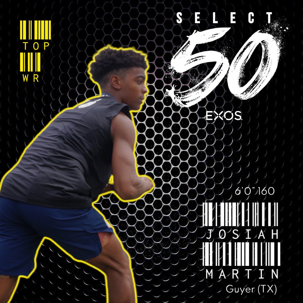 Congrats to 4.16.22 Select 50 All-Showcase Top WR ‘24 Josiah Martin <a href="/JosiahMartin_/">Josiah Martin</a> <a href="/DentonGuyer_FB/">Denton Guyer Football</a> <a href="/MikeRoach247/">Mike Roach</a> <a href="/247Hudson/">Hudson Standish</a> <a href="/Marchen44/">On Da Marc Sports🏈</a> <a href="/PrepRedzoneTX/">Prep Redzone Texas</a> <a href="/Rivals/">Rivals</a> <a href="/dctf/">Dave Campbell's — TexasFootball.com</a> <a href="/TXTPShow/">Top Texas Prospects Show</a> <a href="/TexasFootball/">Texas Football</a> <a href="/CoachSark/">Steve Sarkisian</a> <a href="/TCUFootball/">TCU Football</a> <a href="/RedRaider_FB/">RedRaiderFB Recruiting</a> <a href="/SMUFB/">SMU Football</a> <a href="/OU_Football/">Oklahoma Football</a> <a href="/UHCougarFB/">Houston Football</a> <a href="/GatorsFB/">Florida Gators Football</a> <a href="/CycloneFB/">Iowa State Football</a>