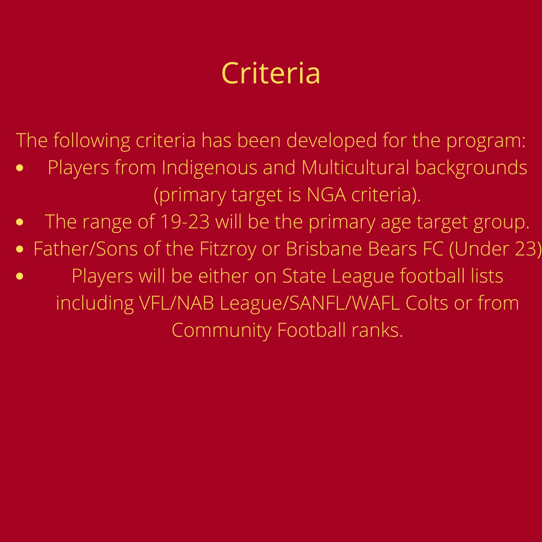 Happy to a announce this Sunday we will be launching our Fitzroy Cubs program !

If you feel you fit the criteria below please register here: forms.office.com/Pages/Response…