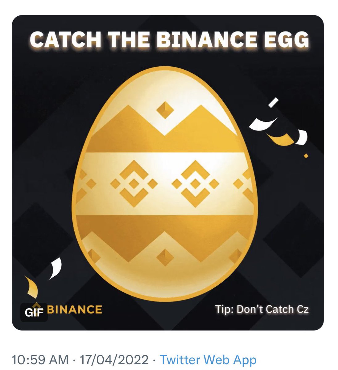 paulifreitte's tweet photo. @binance Got ittttt #BinanceEggHunt #binance https://t.co/bp5CmNj8aa