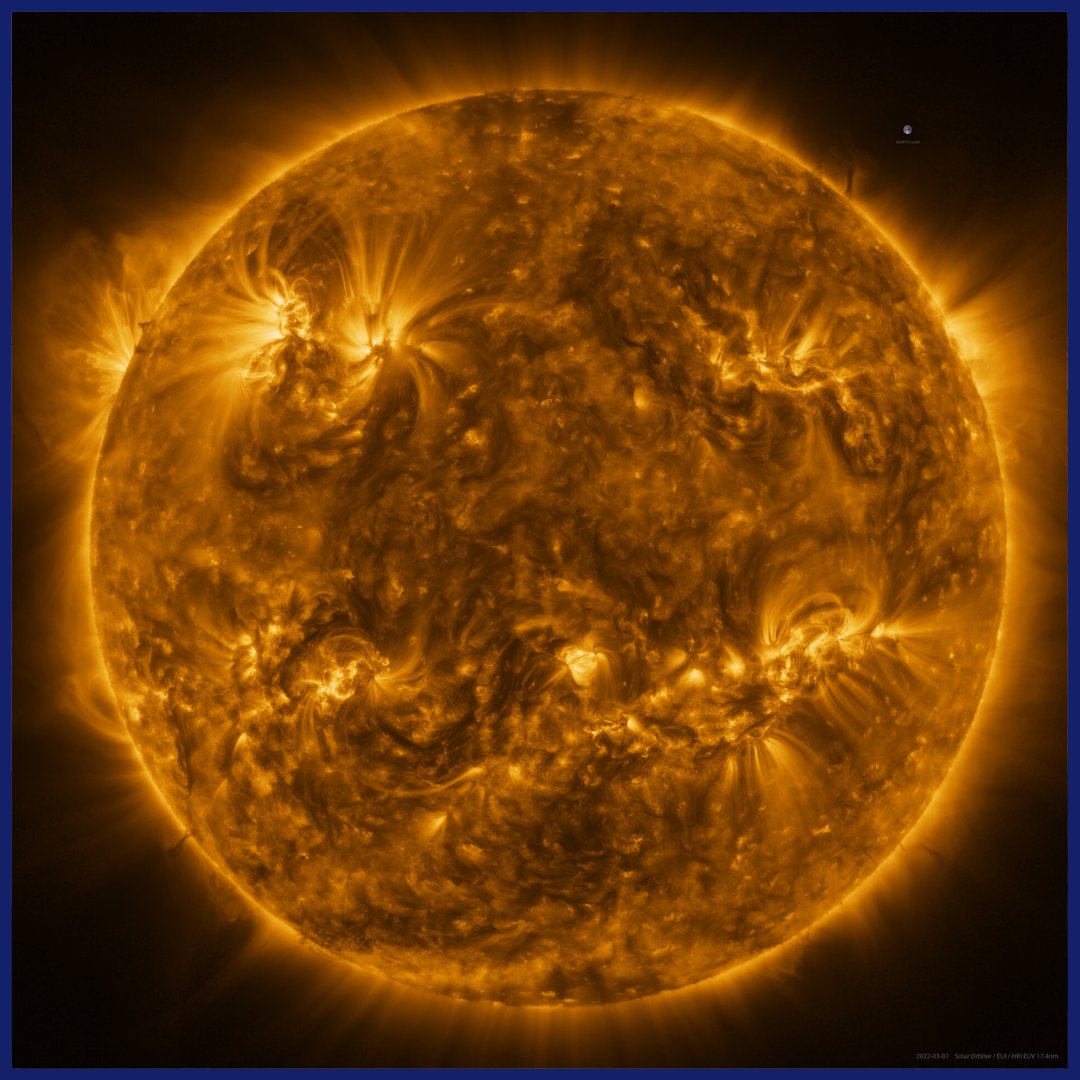Geniet jij ook zo van de zon? ☀️
In maart maakte ESA deze nieuwe detailfoto van de zon. Het maken van de foto duurde ongeveer 4 uur, maar dan heb je ook een prachtig resultaat! 

📸 #ESA &amp; #NASA
#zon #miljoengraden #warmte