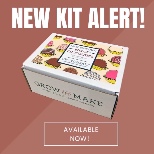 GrowAndMake's tweet image. AVAILABLE NOW! 😍🍫

Create your own delightful box of chocolates with our most delicious kit yet! 💕 Use silicone molds and pastry bags to fill and form your chocolates. Mix flavors and decorate each chocolate to match. 

Try four different kinds of chocolat!🍫💕