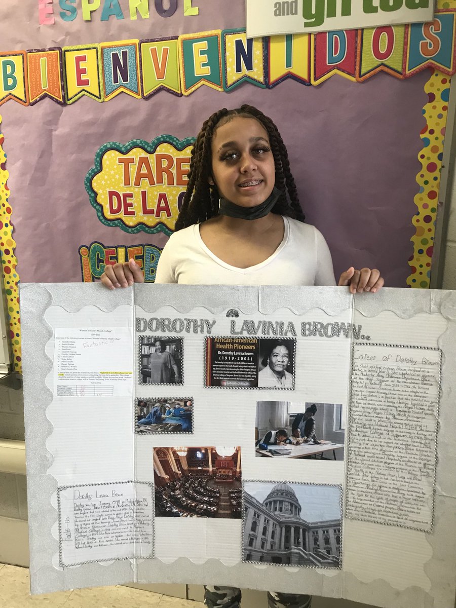 TPA_Detroit's tweet photo. Kennedi hand wrote neatly all required information according to the rubric, which she cut out to make it fit so that the 150 points were on full display. Her Collage was a job well done. Despite the many socio-emotional challenges she faces daily managed to despite all odds. https://t.co/o76MByfvnP