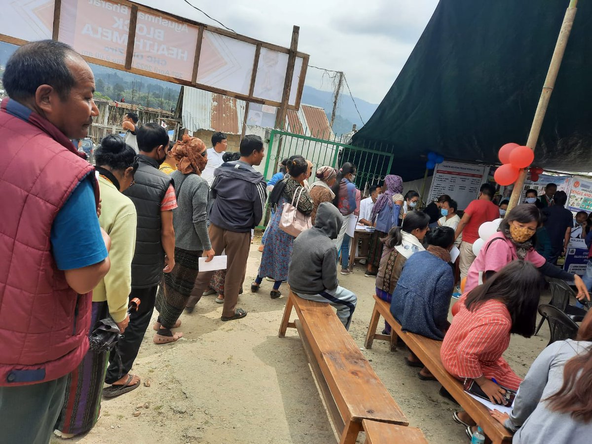 Lower_Subansiri's tweet photo. 405 Clinical services ,251 NCD screening, 242 Malaria Screening, 58 CMAAY registrations, 97 ABHA Cards, 26 nos of free spectacles distributed  and 39 free lab diagnostics were done during The Ayushman Block health mela  held at CHC, Old Ziro
@PemaKhanduBJP
@ArunachalDIPR https://t.co/gLK7feEQ1q