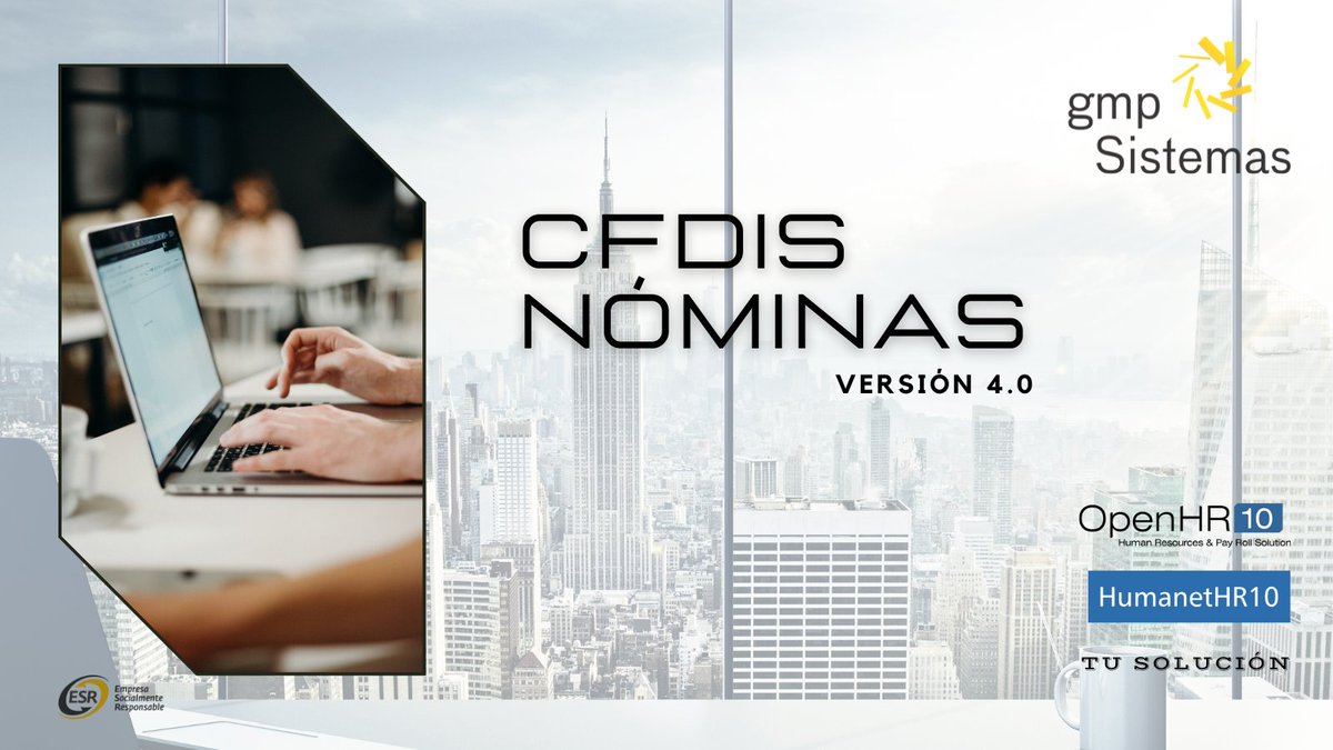 GMPSistemas's tweet photo. La solución ante los cambios para la versión 4.0 de CFDI´s
#actualiza
https://t.co/iCrM8zIi8e
.
.
.
.
.
#GMPteayuda #CFDIs #Nomina #OpenHR10 #HumanetHR10 https://t.co/odXa3hu6Jv
