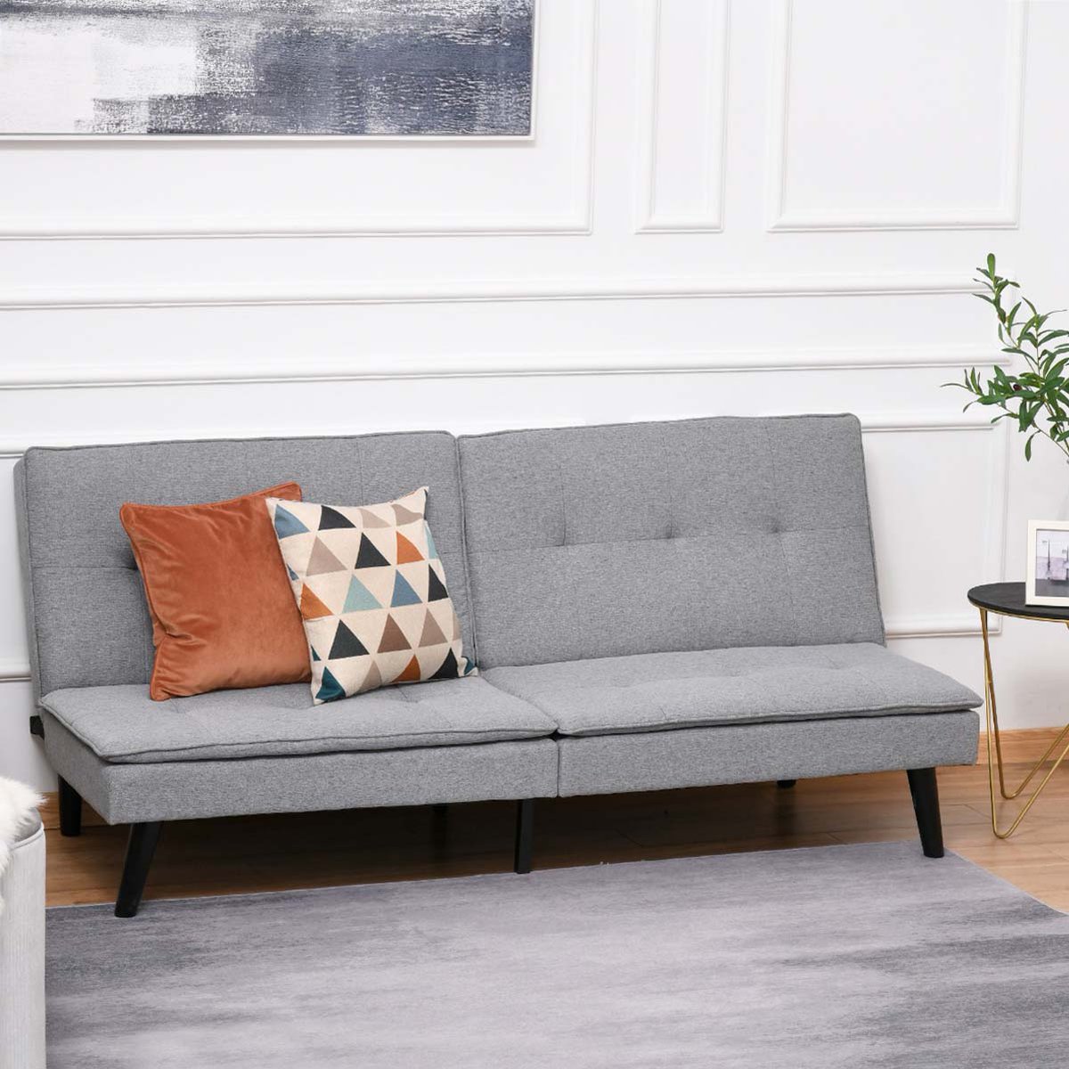 BeAosom's tweet photo. Move over boring sofas &amp; chairs! There's a new Futon Sofa Bed in the house!🛏️💖 

#sofa #sofabed #2in1 #multifunctionalfurniture #pullout #singlebed #greyfurniture #greysofa #newfurniture #livingroom #houserenovations #aosom https://t.co/2DT5VsxDJc
