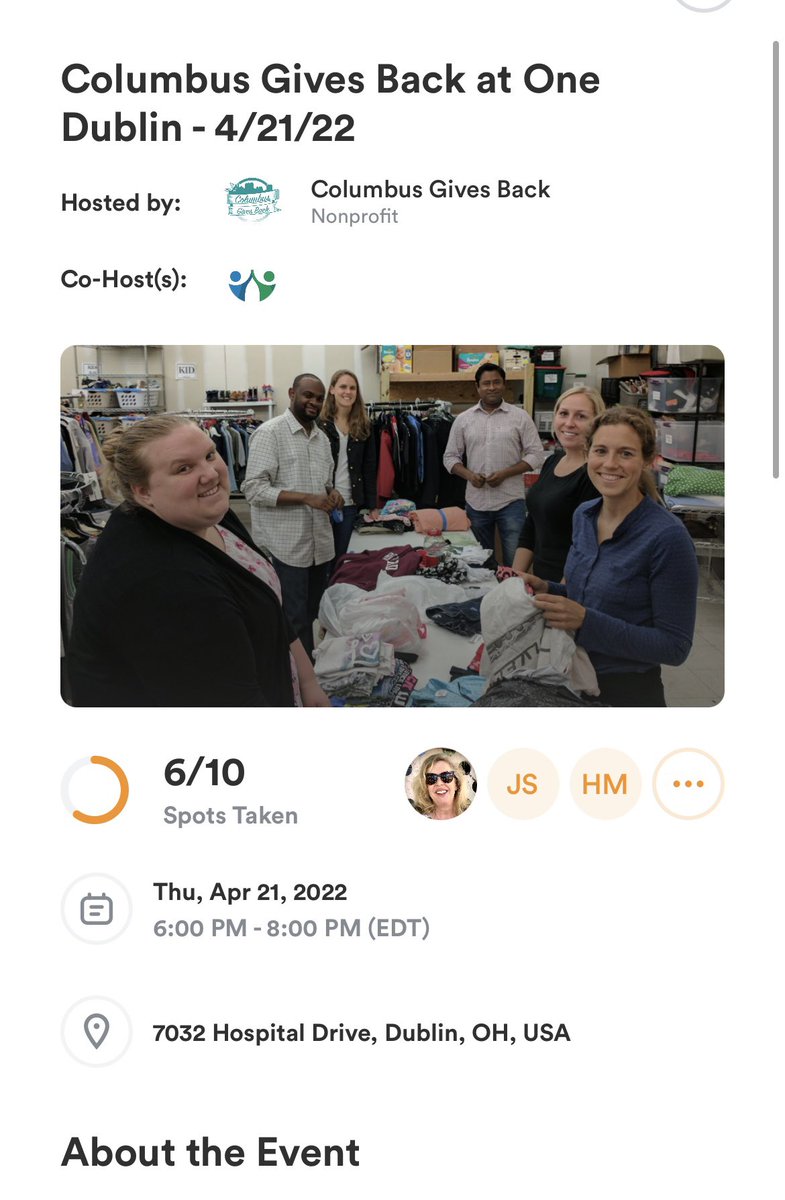 We still have spots open for our event with <a href="/OneDublinOhio/">One Dublin</a> tomorrow from 6-8 pm (4/21)! Join us to help provide essential resources for families in need ❤️ sign up here: bit.ly/3xCsaZs
#cbusgivesback #volunteer #volunteerincbus #onedublin