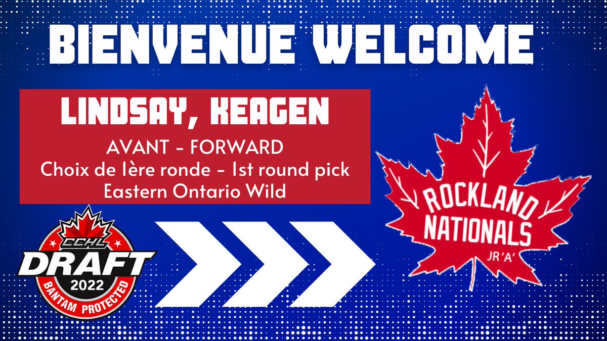 Welcome Keagen! Bienvenue Keagen!
#WeWillRockYou #NatsNation #CCHLDRAFT2022