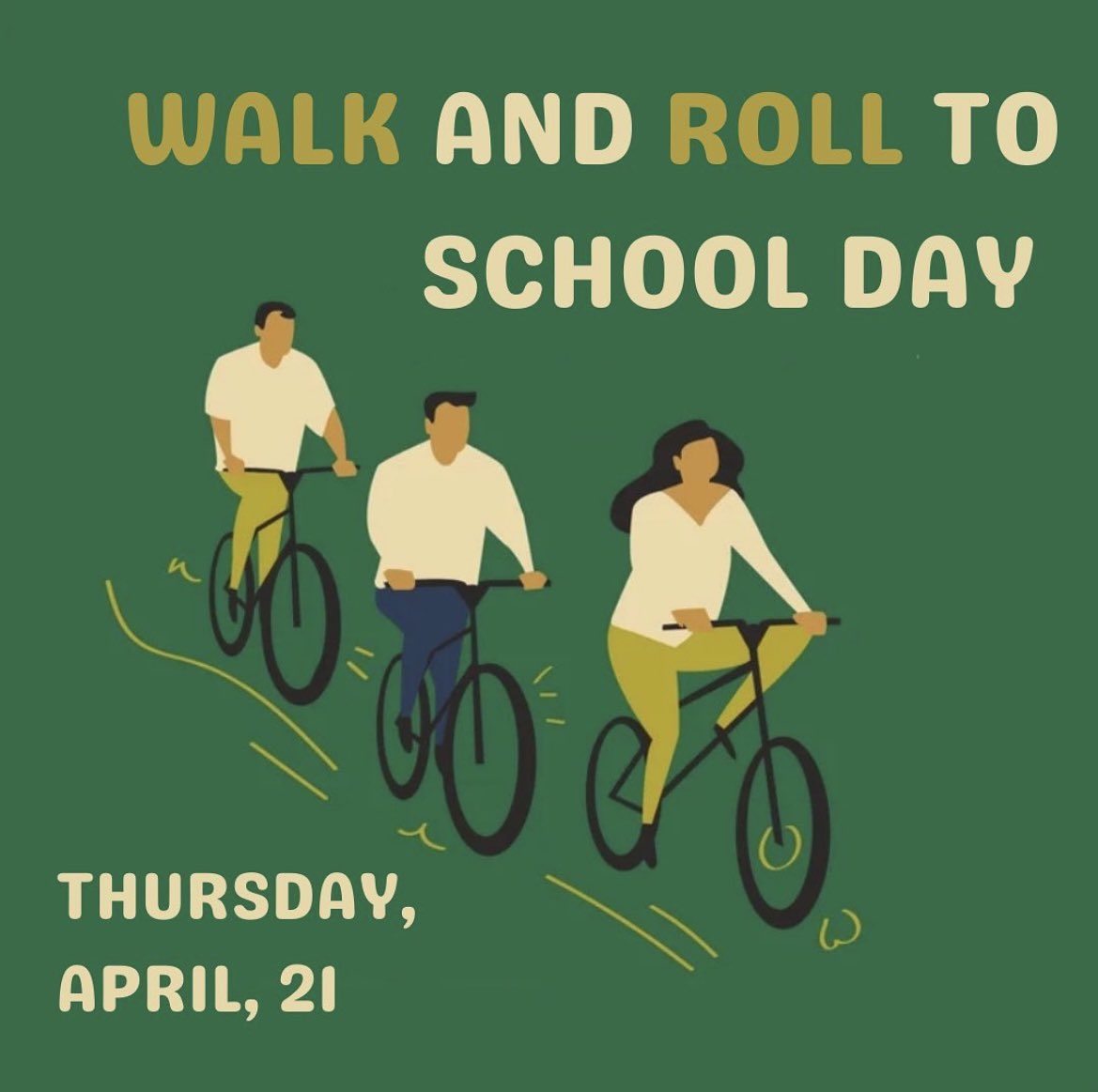 stjenviro's tweet photo. Hey Lions! Tomorrow is Walk and Roll to school day! Choose an eco-friendly way to get to school! https://t.co/9OqRyCJuof