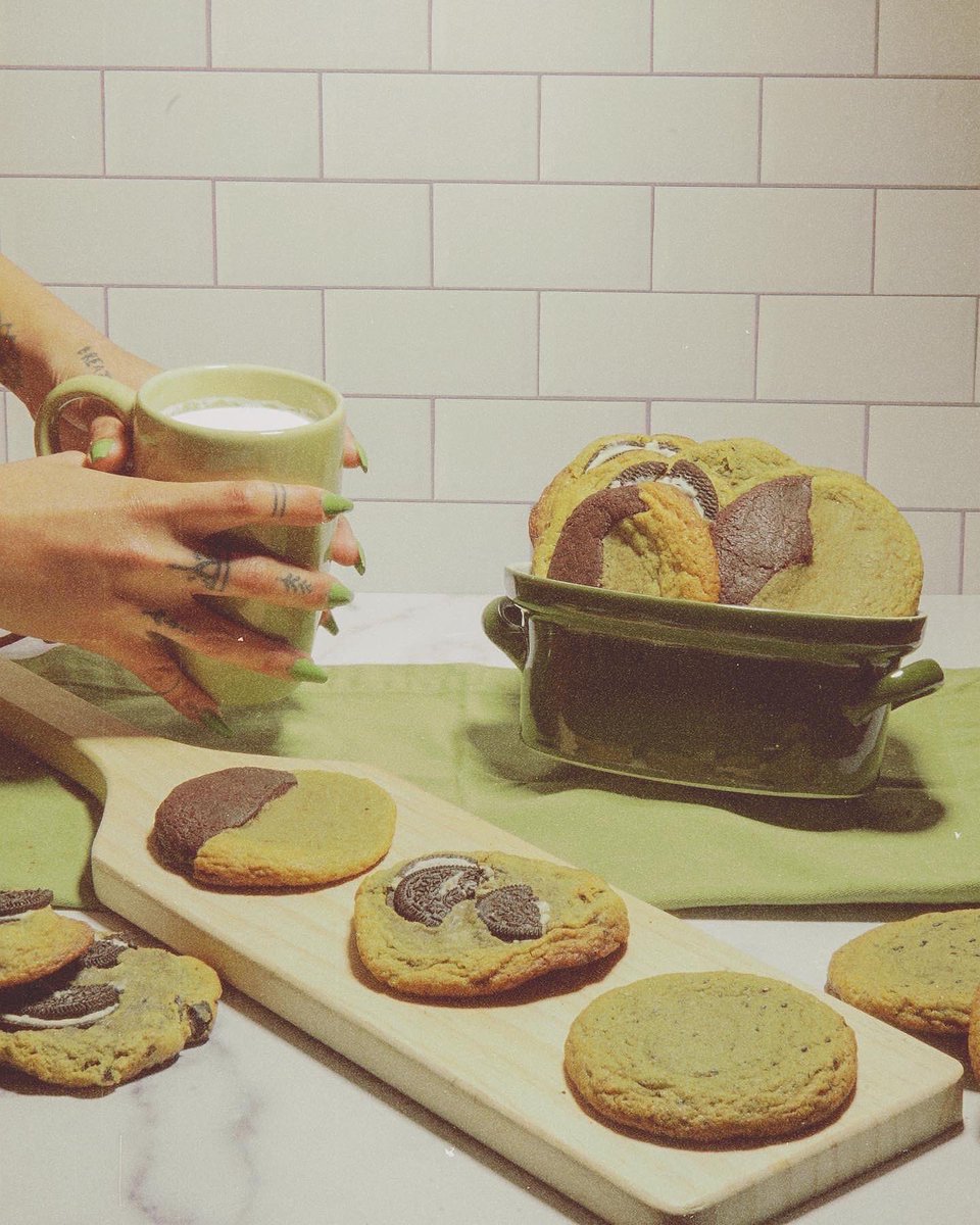 chefvanalee's tweet photo. My beautiful cannabis infused vegan matcha cookies made with love ♥️ 

HAPPY 420!!!

#vegan #CannabisCommunity #cannabisday #stonergirls #chefvanalee #vyssweetshop #cannabisculture https://t.co/kEWqw0eUUS