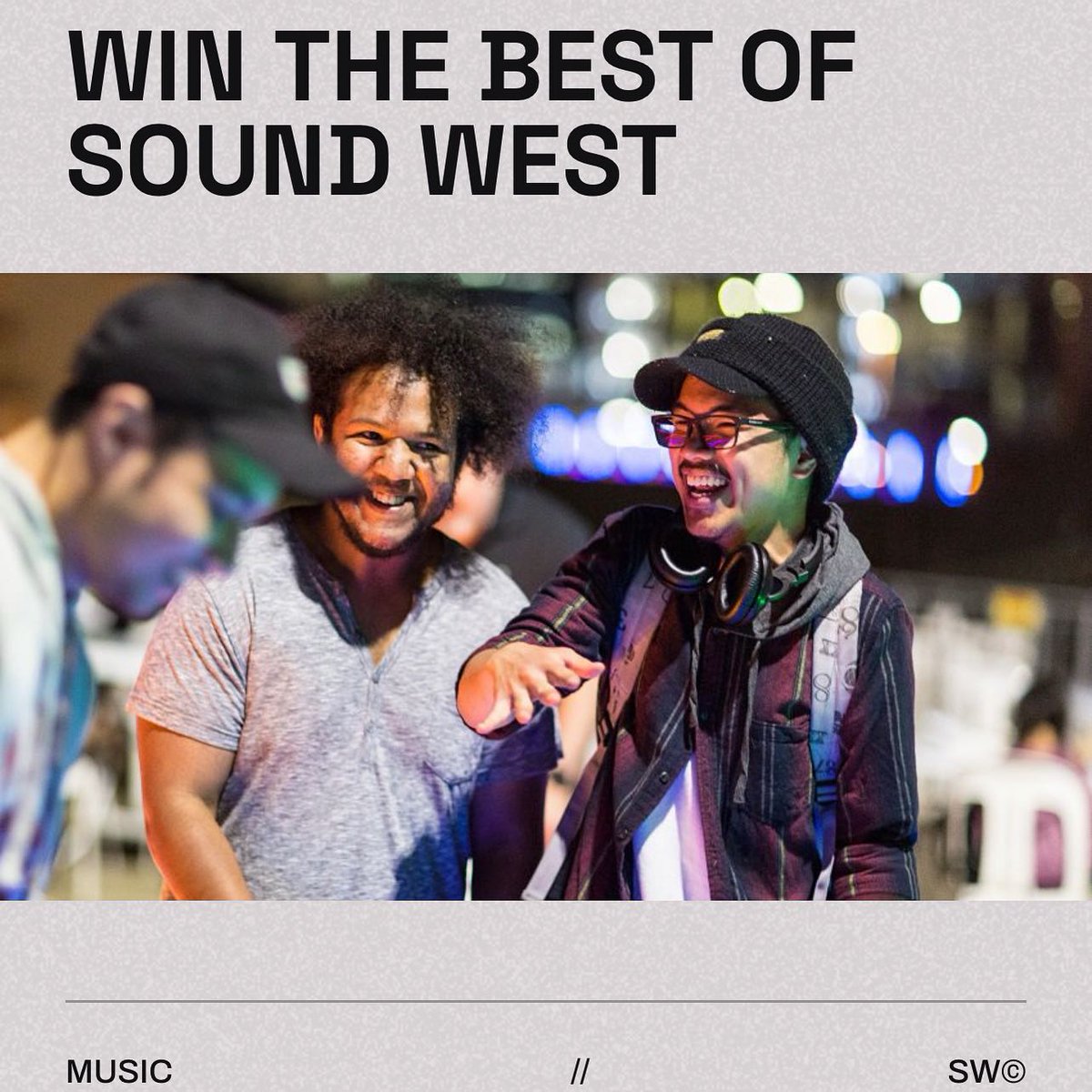 🚨 We are giving you + three friends the chance to win the "Best of SOUND WEST" valued at up to $3000AUD, this prize will see you and your friends eating, dancing, learning, shopping your way through the #SOUNDWEST festival week!🔗 linktr.ee/soundwestsydney to enter + T&amp;Cs 🎉