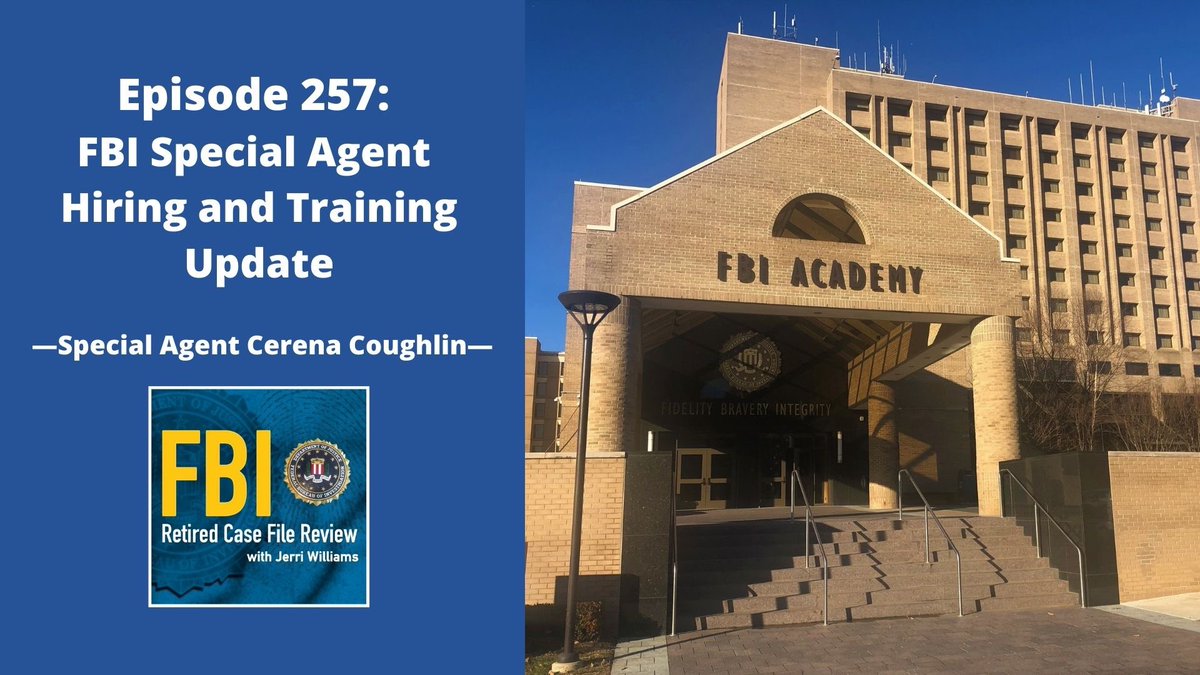 JerriWilliams1's tweet photo. On this episode of FBI Retired Case File Review, an FBI recruiter and a first office agent update us on all phases of the FBI special agent hiring process and the training program at the FBI Academy.
https://t.co/X3fKDgLJfX
#FBI #fbiacademy #quantico #truecrimepodcast #fbijobs https://t.co/j76582AB3s