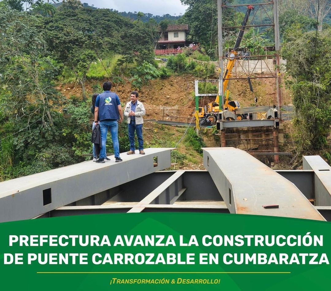 CleverJimenez69's tweet photo. 🌉🛣¡Desde la #PrefecturaDeLasObras seguimos trabajando para unir a #ZamoraChinchipe!
✅Tenemos buenas noticias: la construcción del puente sobre el río #Zamora en #Chamico, parroquia #Cumbaratza, tiene un avance del 60 % de construcción. https://t.co/JHCvP3ZXTC