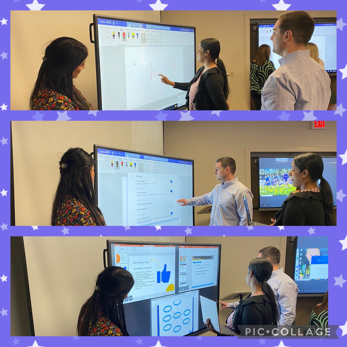 Teacher leaders are learning about the new Clear Touch panels that are coming to our schools. @4thandBlair_CB is representing Doyle!  Thanks to CBSD for this opportunity for innovation and collaboration. #CBSD