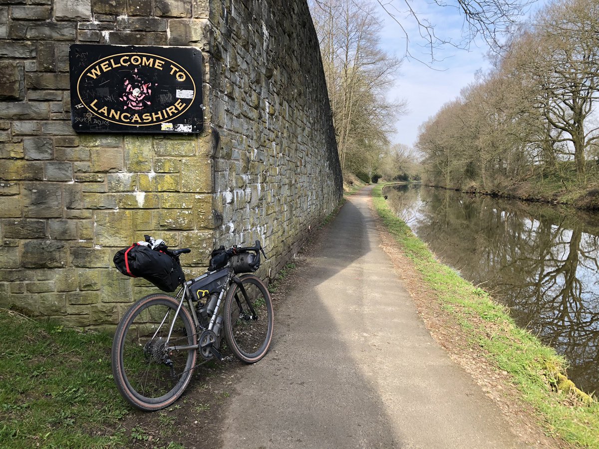 ImranCyclone's tweet photo. Delving into the world of bikepacking! Starting with a 2 day tester covering 225 miles over Lancashire, Merseyside and Yorkshire. I’m ecstatic I can carry all I need in a lighter and faster set up whilst going over varied terrain surfaces. This seems to be the way forward! https://t.co/wKE8QCXbCe