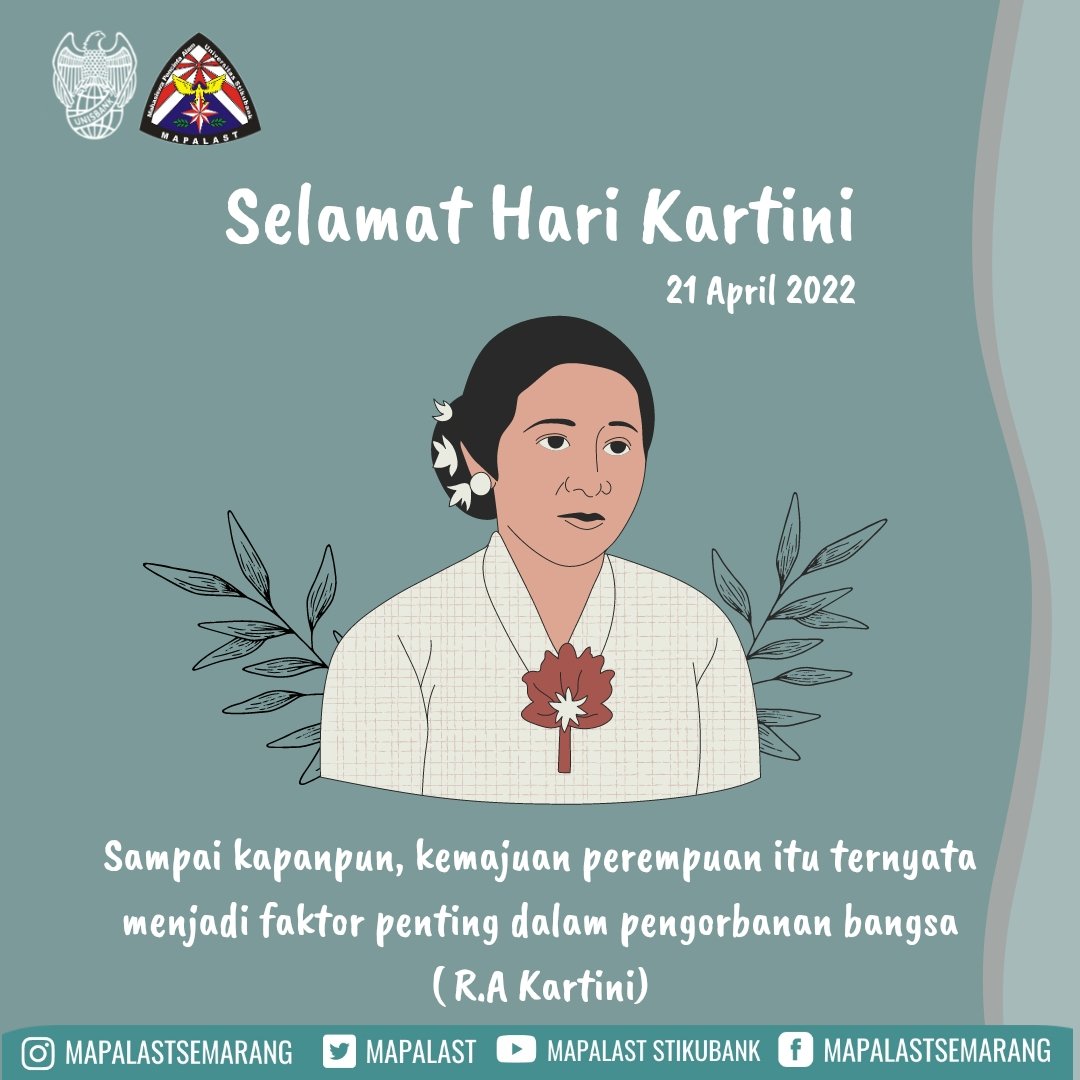 SALAM LESTARI !!!
Selamat Hari Kartini, 21 April 2022
Sampai kapanpun kemajuan perempuan itu ternyata menjadi faktor penting dalam pengorbanan bangsa 
(R.A Kartini)