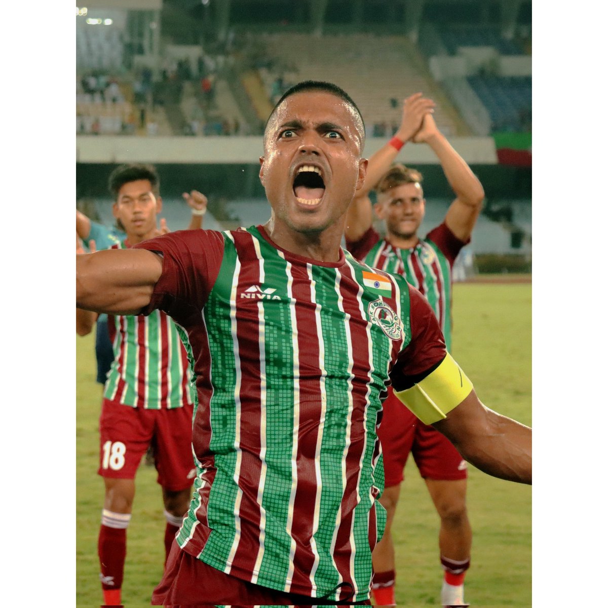 imgarrulous's tweet photo. A Leader, A Winner...
@KotalPritam and our beloved XI of @atkmohunbaganfc reserved their spot in the AFC Cup Group Stage.
Love you from whole heart. #JoyMohunBagan 💚❤️
Picture Courtesy: @atkmohunbaganfc https://t.co/68aFgyXsSw