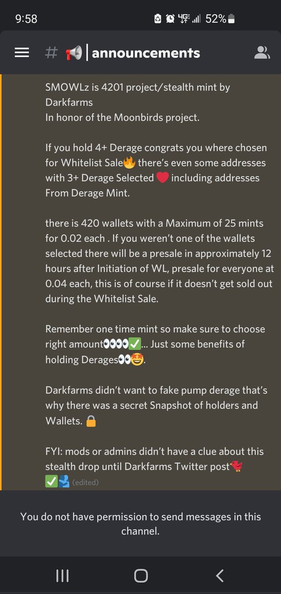 Another reason why  @Derage_NFT and <a href="/Darkfarms1/">Darkfarms㊙️</a> are gmi. The creator isn't about fake pumps. Can't say it enough but if you place value in nfts than Derage is a no brainer. Zero creator fees. Zero roadmap. Zero utilities. 10,000 percent for the culture #wagmi #NFTs #meme #nft