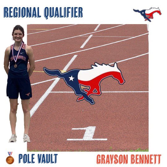 Congratulations to Grayson Bennett for placing 3rd in the Girls Pole Vault. <a href="/MCISDAthletics/">Madisonville Tx Athletics</a> @tarsha_06 @MrPowerRight <a href="/MadisonvilleMet/">Madisonville Meteor</a>