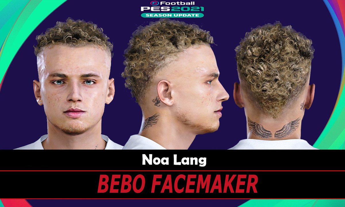 PES 2021 - NEW FACE AND TATTOOS NOA LANG CLUB DE BRUGGE By